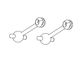 STD-529 TT-01 Universal Dogbone steel (29mm)