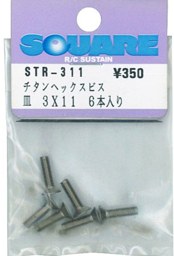STR-311 Titanium Hex 3x11 dish type screws