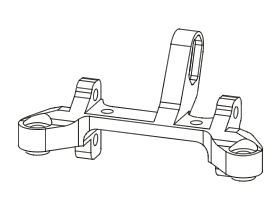 TA05-VDF Upper Frame Mount (Rear)