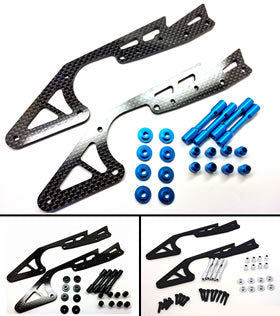 SWR-10S Carbon Sub-Chassis (Long Stretch Spec) Silver