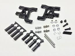 SWR-31FBK Wide Suspension Arms Front for Tamiya Wild Willy 2 Bla
