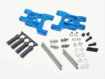 SWR-31RB Wide Suspension Arm Set for Tamiya WR-02 Blue