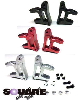 SWR-36S WR-02 Aluminum Front Hub Carrier Silver