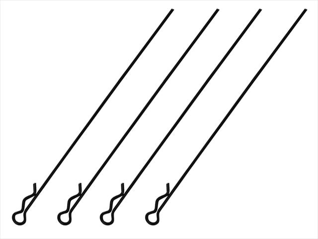 SGF-03BK  Body Hook Pin Long L95 mm 4 pcs. black