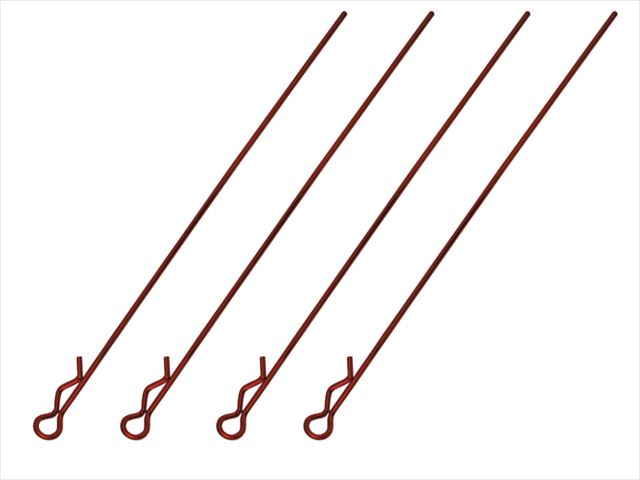 SGF-03R Body Hook Pin Long L95 mm 4 pcs. red