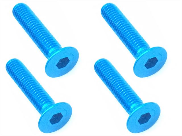 SAR-315TB 3x15 70-75 Jura Hex Dish Screw (Tamiya Blue / 4pcs)