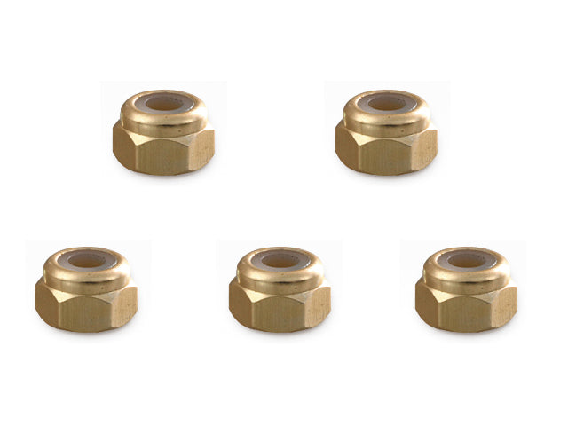 SGE-03G 3mm aluminum nylon nut gold