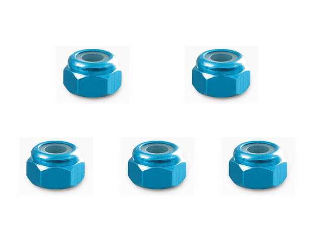 SGX-03TB 3㎜ Aluminum nylon nut TAMIYA Blue