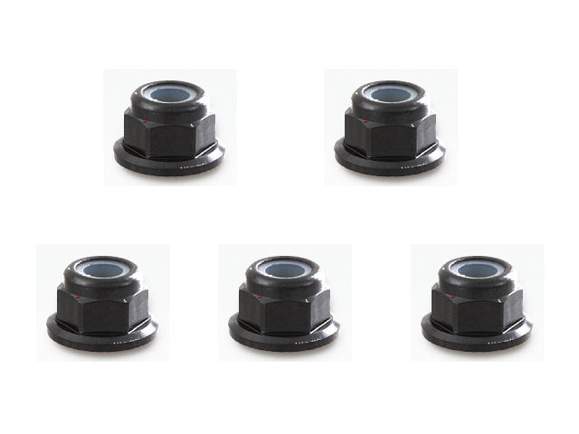 SGX-04FBK 4㎜ Aluminum flange nylon nut Black