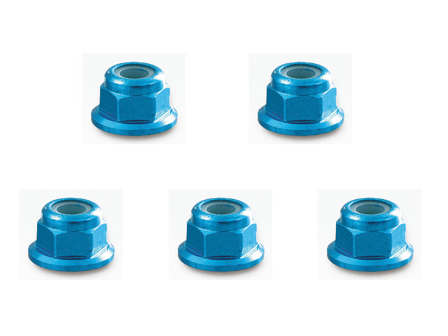 SGX-04FTB  Aluminum flange nylon nut TAMIYA blue