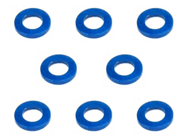 SGE-975BY Aluminum M3 Collar 0.75t (YOKOMO Blue)8 pcs.