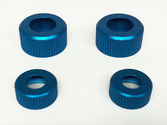 TGE-112CB Damper cylinder cap (Tamiya general purpose) Blue 2pcs