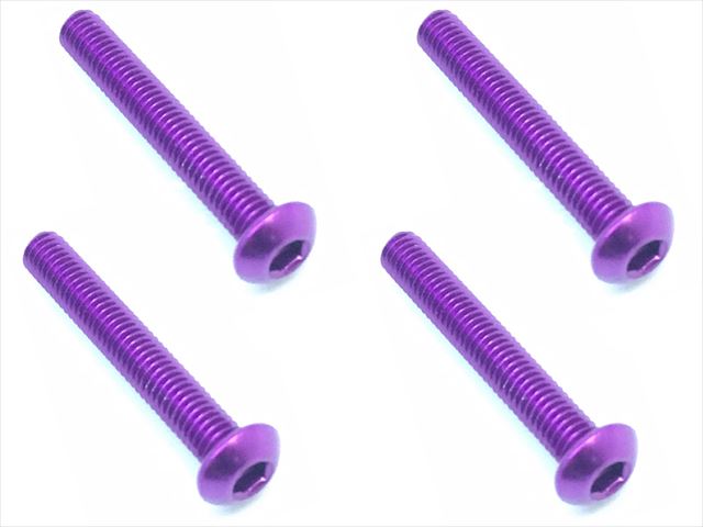 NAR-320P 3x20 70-75 Jura Hex Button Screw (Purple / 4pcs)