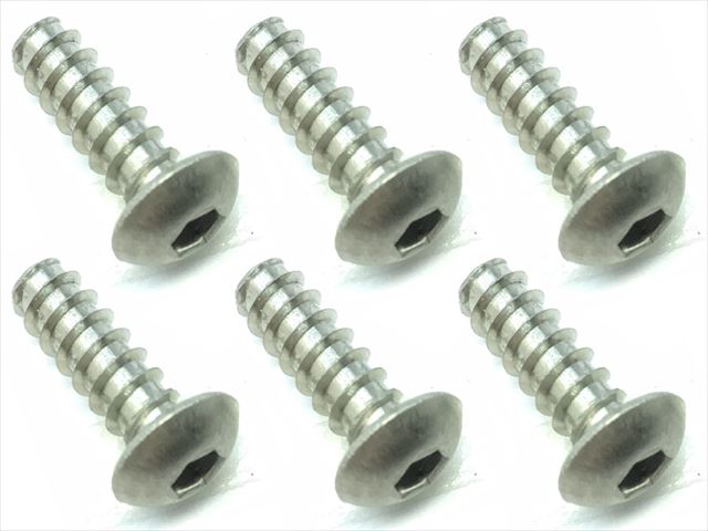 NTP-412 4X12 Titanium hex button tapping screw (6 pcs.)
