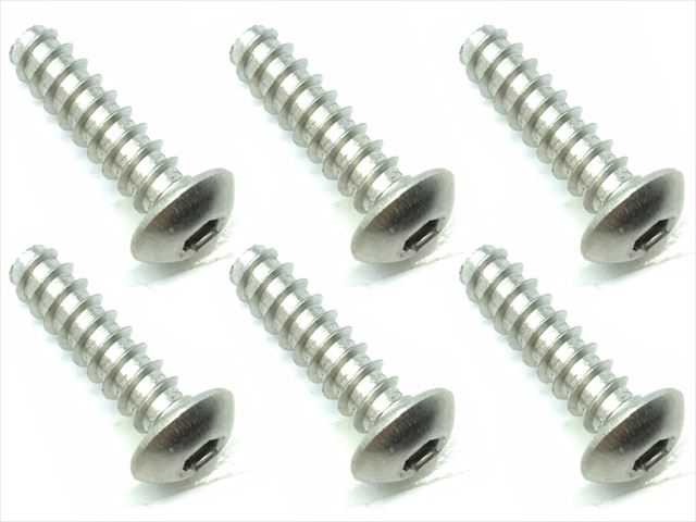 NTP-415  4X15 Titanium hex button tapping screw (6 pcs.)