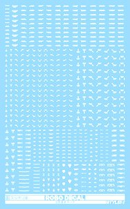 ST01-CAU-WH Robo Decal Caution Mark White