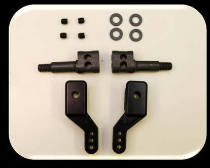 TB40020 2WAY Steering Knuckle Set Black Type A (0mm & 3.6mm)