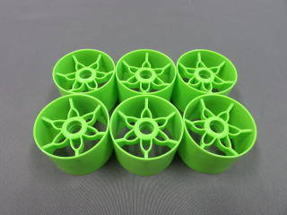 TN-985 YRX12 Front Wheels Green 6pcs