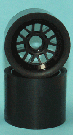 TRG5079 Front Wheel For Foam Tyre/Tire F104 (Black)