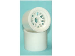 TRG5080 F104 Front Wheels for Sponge Tires White 2pcs