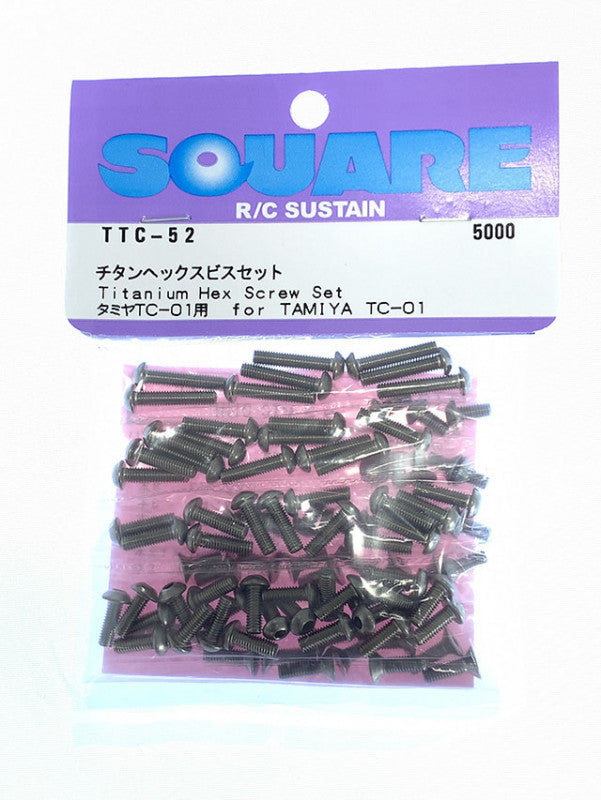 TTC-52 Titanium hex screw set(Tamiya TC-01)