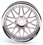 DRIFT 10-Spoke Mesh Chrome/Silver Wheels (2pcs/pack)