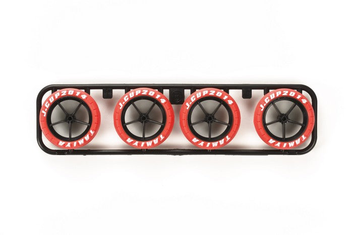 95045 Lg Dia Arched Tire Set - Hard/Red J-Cup 2014