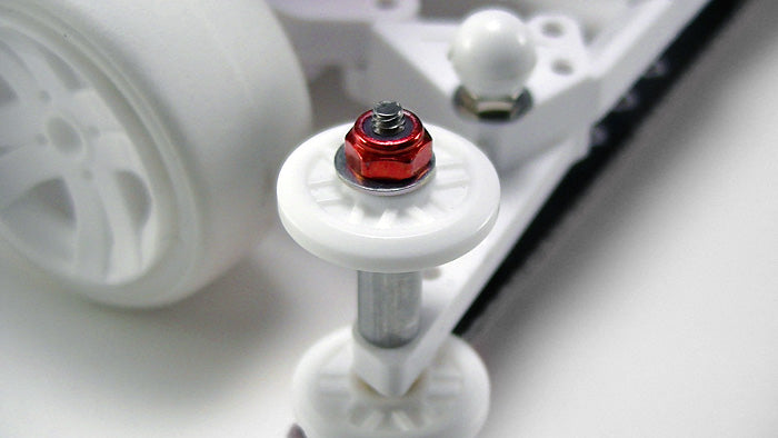 15493 2mm Aluminum Lock Nut Red - 5pcs