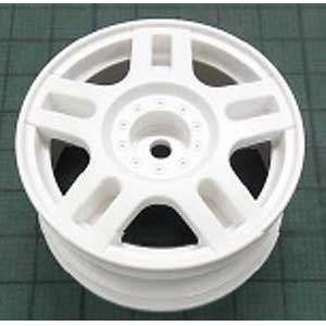 54674 White Split 5-Spoke Wheels - 26mm Width/+2 Offset (4pcs)