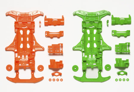 94839 VS FLUORESCENT-COLOR CHASSIS SET (ORANGE/GREEN)