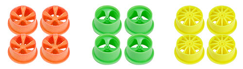 95241 Fluorescent Wheel Set - Small Diameter/Low Profile