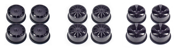 95245 Mini 4WD Carbon Wheel Set - Low Profile