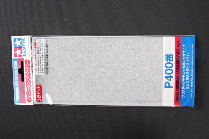 87054 Finishing Abrasives P400 - 3 Sheets