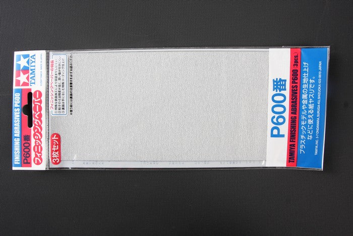 87055 Finishing Abrasives P600 - 3 Sheets