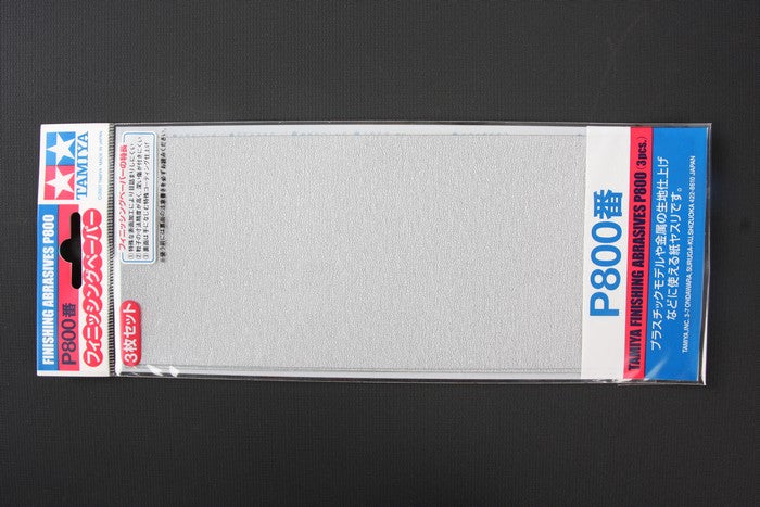 87056 Finishing Abrasives P800 - 3 Sheets