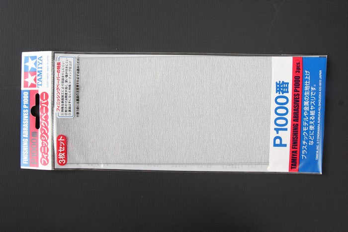 87057 Finishing Abrasives P1000 - 3 Sheets