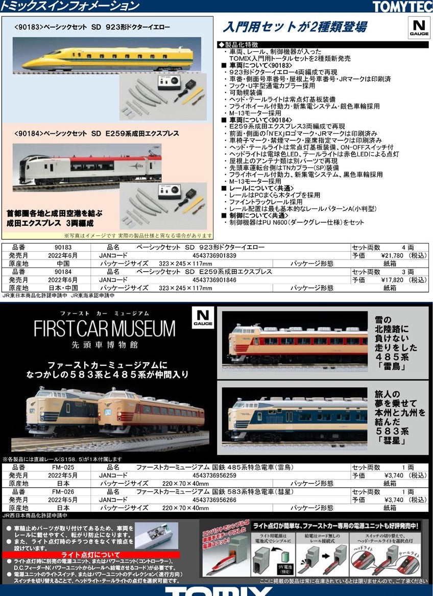 FM-025 First Car Museum J.N.R. Series 485 Limited