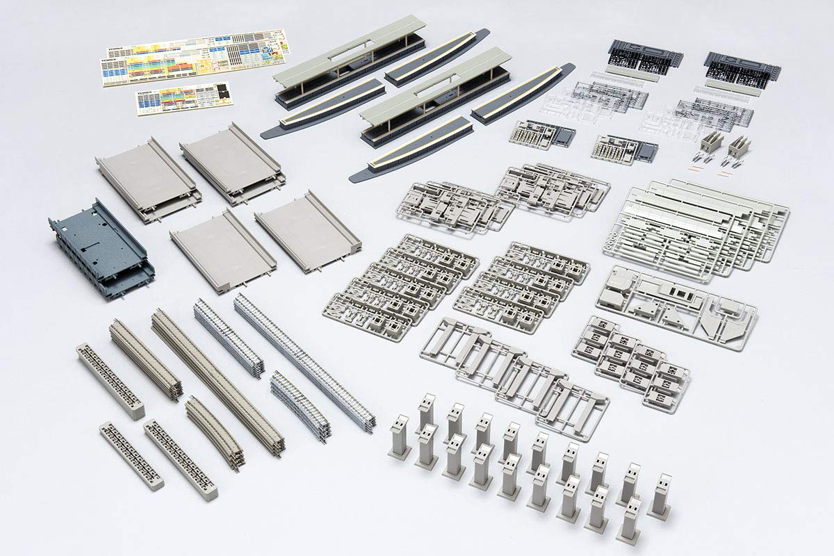 91043 Fine Track Rail Set Viaduct Double Track Hierarchical Stat