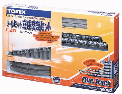 91063 Fine Track Rail Set Bridge Approach Set (Type C)