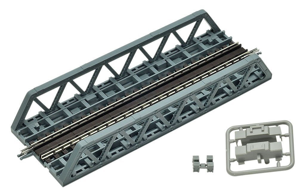 3249 Fine Track Pony Truss Bridge (F) (Blue)