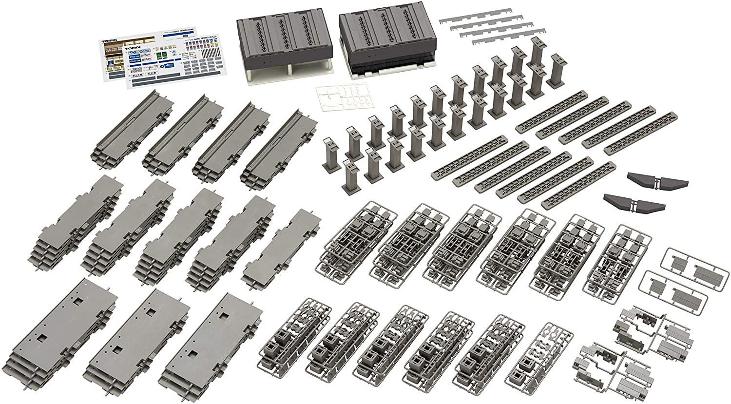 3260 Multi Viaduct One-Sided Platform and Quadruple Track Set