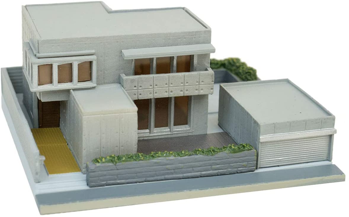 313731 The Building Collection 012-4 Modern House B4 (Concrete H