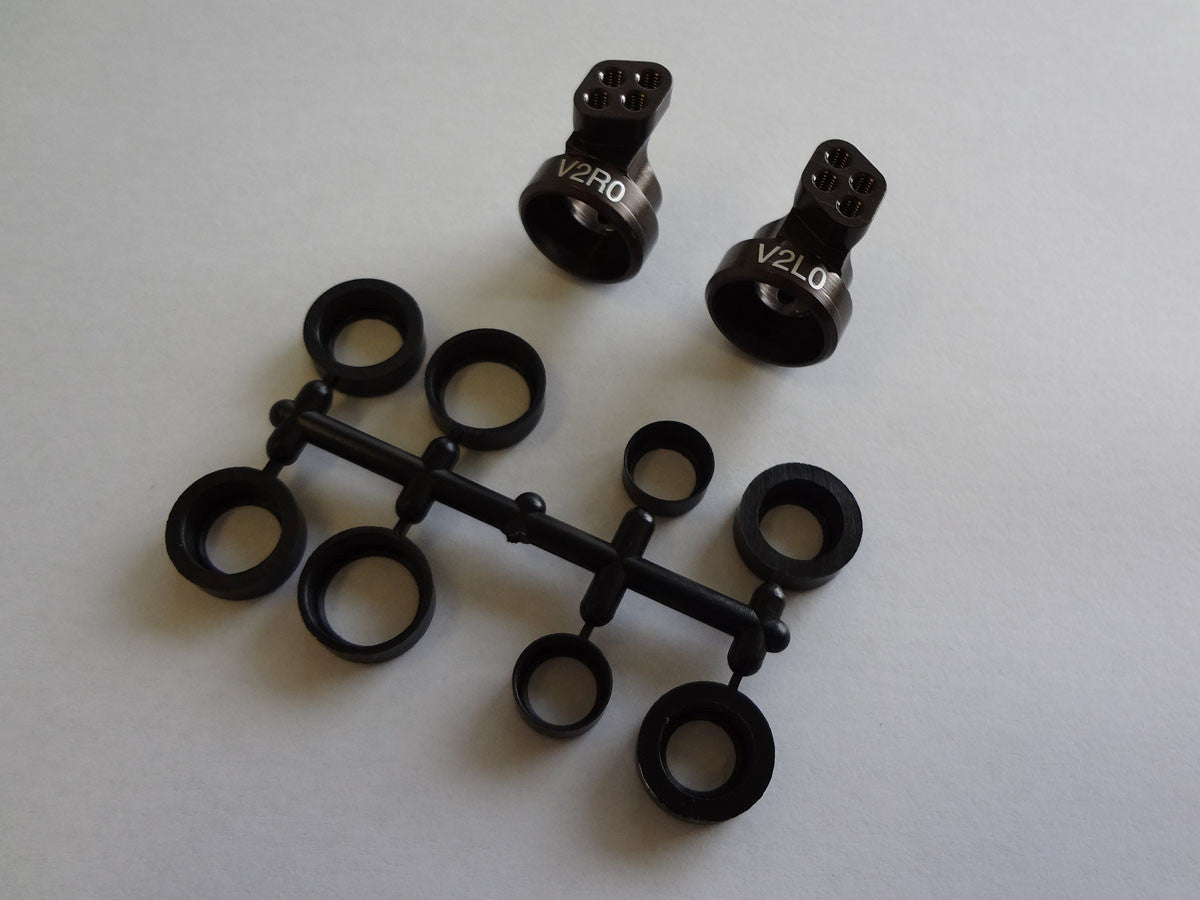 UMW704-0 V2 Aluminum Rear Hub Set/0 Deg RB6/ZX/RT/SC