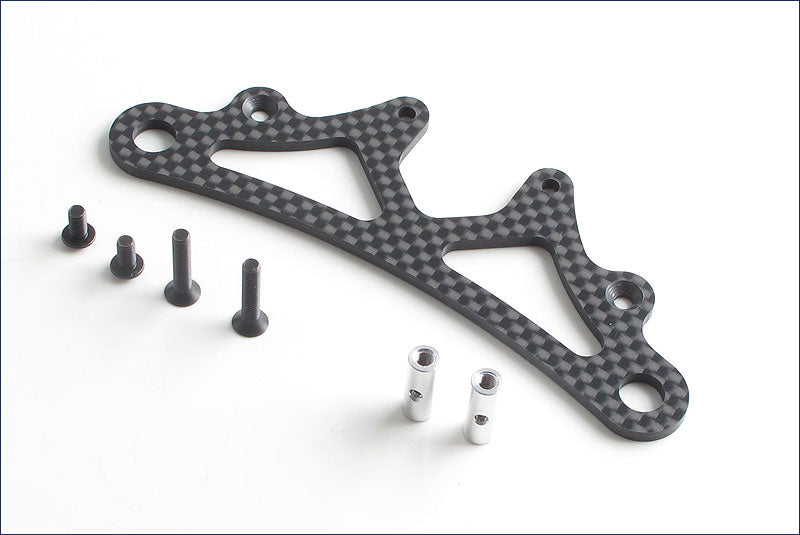 VZW411 CARBON FRONT BUMPER PLATE V-ONE R4