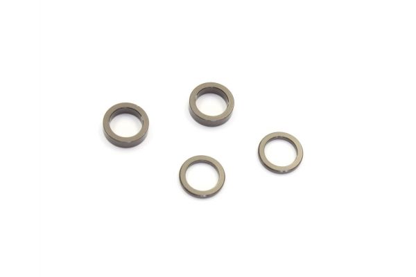 W0149GM Aluminum Collar(5x7x1mm/2mm/Gunmetal/2pc