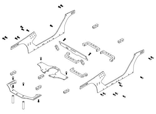 0364-FD Carbon Frame Real Concept (FR-D V2.0/V3.0/V4.0)