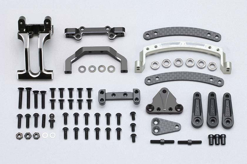 Y2-202SLB LW Slide rack/Bulk head set V2 (Black) for YD-2