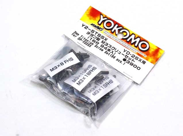 Y2-STSSX Titanium M3 Screw Set for YD-2SX 94pcs