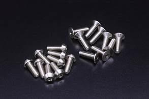 RP-049 YR-10F Titanium 3mm Screw Set (67pcs)