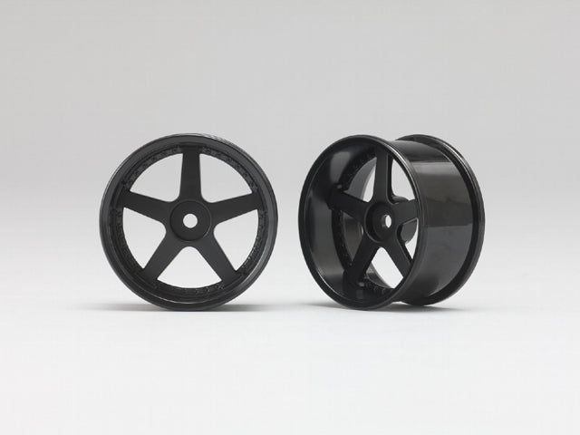 RP-6113B8A RP Drift Wheel 5 Spoke 01 (Offset 8mm) Black 2pcs